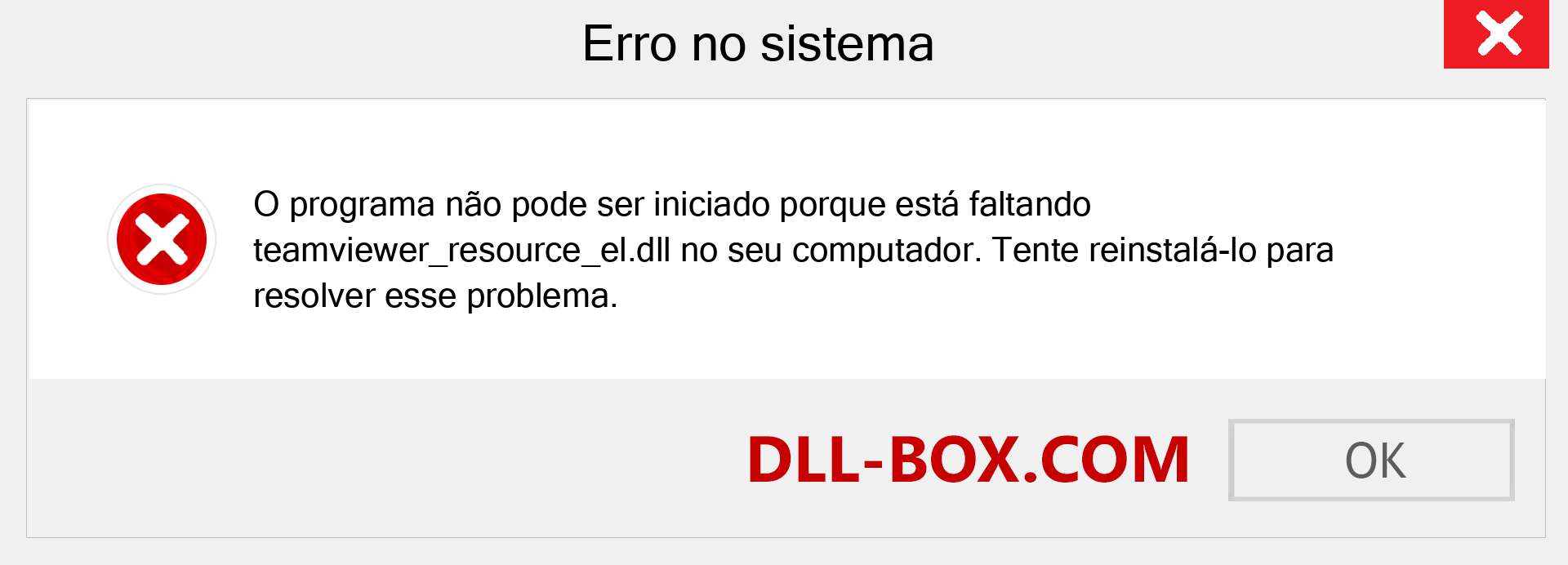 Arquivo teamviewer_resource_el.dll ausente ?. Download para Windows 7, 8, 10 - Correção de erro ausente teamviewer_resource_el dll no Windows, fotos, imagens